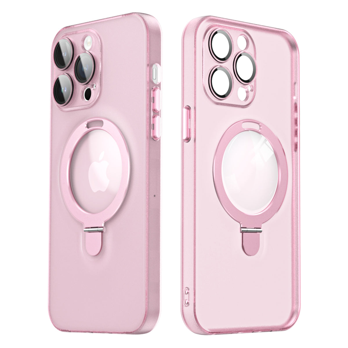 For iPhone 13 Pro Kickstand Magnetic Phone Case Matte Cellphone Cover with Glass Lens Protector For iPhone 13 Pro Kickstand Magnetic Phone Case Matte Cellphone Cover with Glass Lens Protector